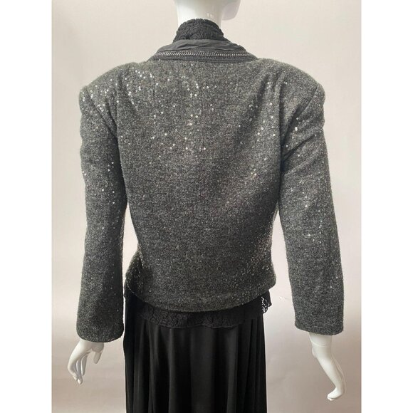 Max & Co Sequin Embellished Jacket Womens M - Picture 13 of 13